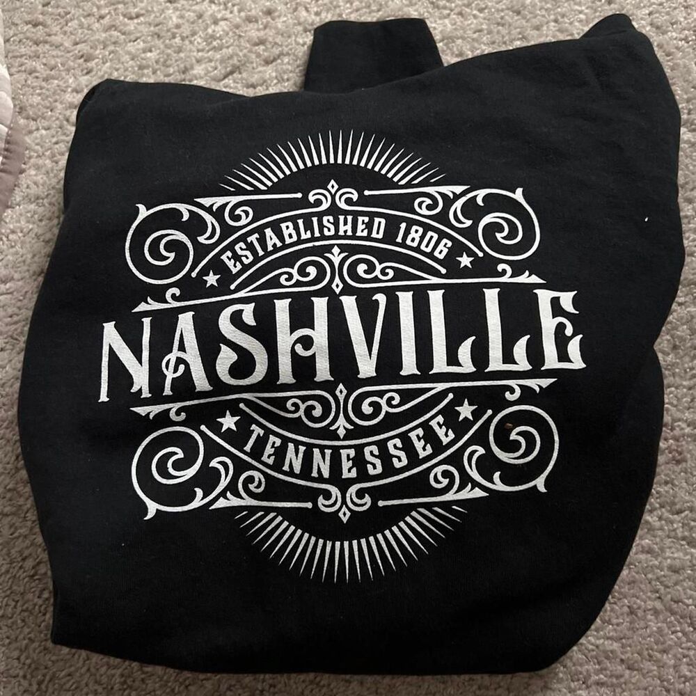 Nashville Men's Black Hoodie M